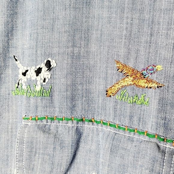 Vintage Levis Pantela Denim Button Down XL - Picture 13 of 14